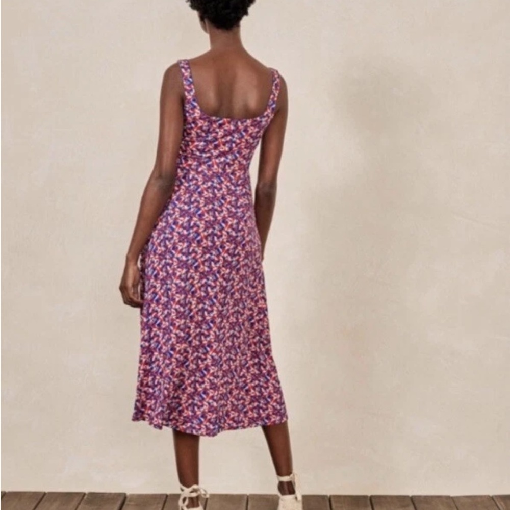 Boden Petronella Flamingo Print Sleeveless Jersey Dress - Picture 2 of 10